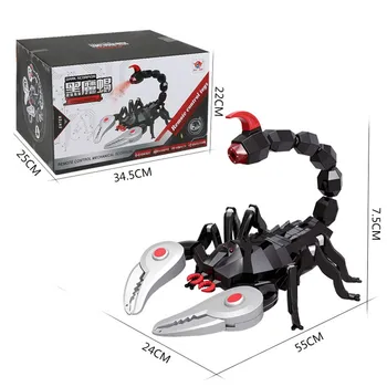 Spray Electric Remote Control Scorpion RC 55CM Large Size 360 Degree Rotation Tricky Spoof Simulacija Light-Emitting Reptile Toy