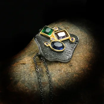 Novi retro неоготическая geometrija super briljantan gorski kristal dame O ogrlica-lanac Party Fashion Jewelry poklon luksuzni ogrlice