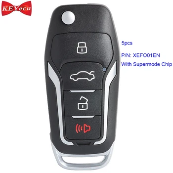 5pcs Xhorse XEFO01EN Universal Remote Fob za Ford Style s čipom Supermode za VVDI Key Tool VVDI2