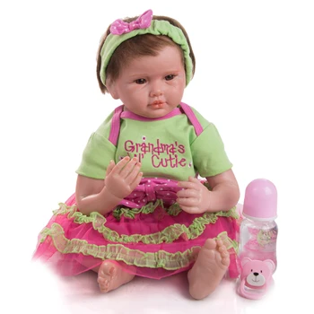 Veliki popust pomlađuje lutke 50 cm pamuka punjena pravi kao moda slatka novorođenog djeteta lutka beba igrati igračke dijete pokloni za Rođendan
