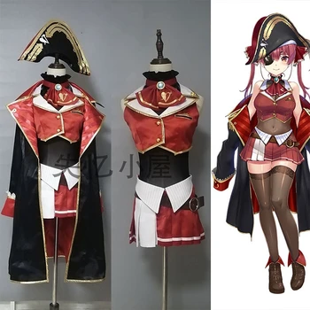VTuber hololive Captain Houshou Marine Cosplay Costume Uniform dress female can custom made/size