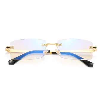 Nove prozirne četvrtaste naočale prozirne naočale, optički bez okvira rimless luksuzni brand modne naočale za čitanje de oculos feminino