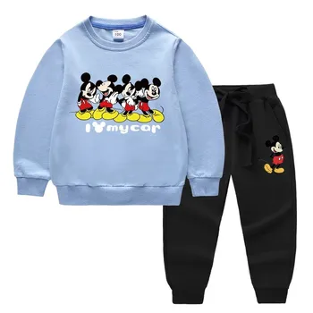 Crtani Disney Mickey Mouse Ispis Dječak Hoodies Majica + Hlače Dječje Odjeće Sportska Odijela Dijete Djevojka Djeca Sportski Odijelo