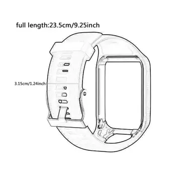 Remen za ručni satovi Tom Tom 2 3 Series Watch Silikon Remen zamijeniti remen za ručni satovi TomTom Runner 2 3 GPS Watch