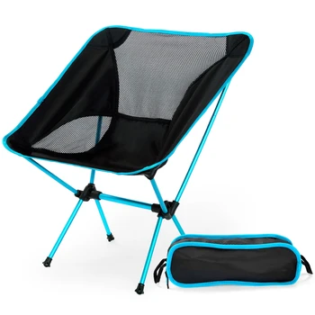 Prijenosni Lagani sklopivi kamp stolica sjedala za vanjsku ribolov, Pješačenje Odmor piknik na plaži stolica roštilj sklopivi stolac