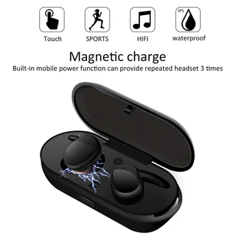 TWS4 Fingerprint Touch Bluetooth slušalice 3D HD stereo bežične slušalice шумоподавляющая gaming slušalice sa mikrofonom za Huawei