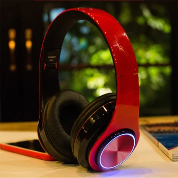 B39 Bluetooth slušalice, prijenosni sklopivi slušalice mp3 player s mikrofonom šarene led svjetla bežične slušalice