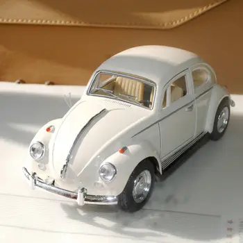Novi dolazak retro vintage Buba lijevanje pod pritiskom povući model automobila igračke za djecu dar dekor slatka figurice minijature