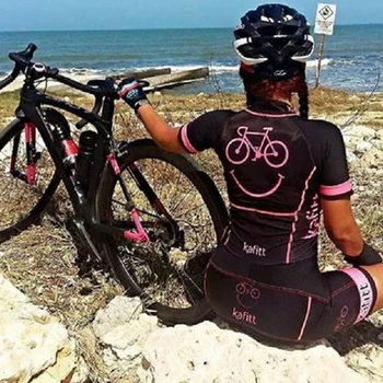 2021 Kafitt Women ' s Cycling Skinsuit Sets Professional Smilingmailot Ropa kombinezon setovi ljeto Macaquinho Ciclismo Feminino