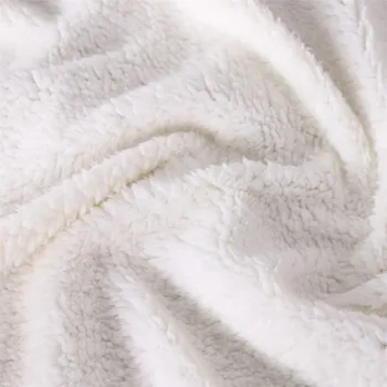 Sretan Božić smiješan lik deka 3D ispis Sherpa pokrivač na krevetu domaće tekstilne nevjerojatan stil 04