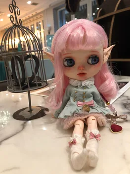 1/6 BJD 30 cm lutka igračke 19 zajedničkog visoke kvalitete kineska lutka BJD zglob lutka djevojka dar roza kosa elf uši make-up lutka