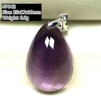 Prirodni violet ametist privjesak nakit za žene Lady muškarci prozirni kristal kvarc zdrav kamen perle kapi vode dragulj ААААА