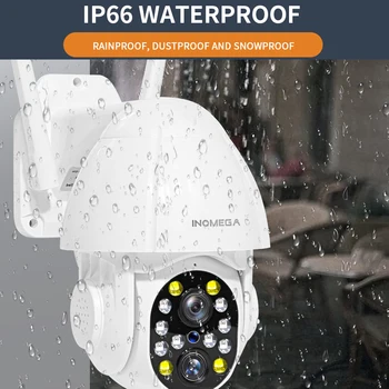 INQMEGA 1080P PTZ Dual-Objektiv Wifi Camera Outdoor Auto Tracking Cloud Home Security IP Kamera 2MP 4PX Zoom Speed Dome CCTV Camera