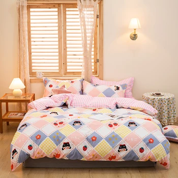 Crtani film pink posteljinu, deka s наволочкой 220x240, dijete deka 135x200, kraljica king size deka, 2020