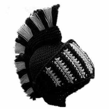 Unisex smiješno Rimski viteška kaciga вязаная kapa kontrastne boje вязаная kapa ушанка kapa sa maskom za lice cosplay odijelo