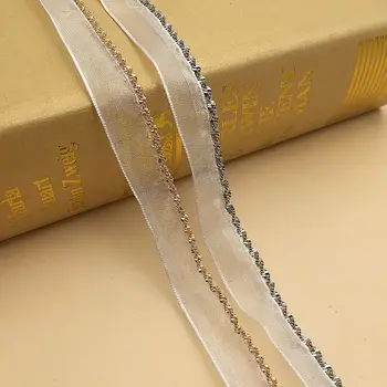 10 metara zlato srebro perle lanca pribor čipkom trim trake stare organza čipke vjenčanicu Dentelle oblog šivanje obrt