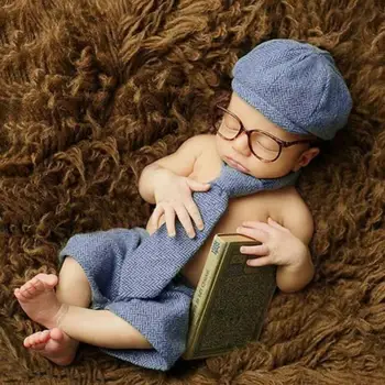 Novorođenče Fotografija Rekvizite Baby Boy Gospodin Skup Odijelo Odjeća Studio Za Snimanje
