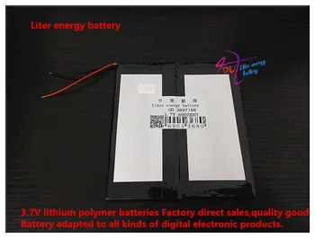 3.7 V 6000mAH 3897108 polymer li-ion / li-ion baterija za tablet PC,e-knjige;power bank