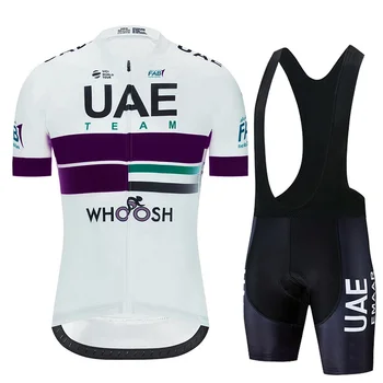 New 2021 UAE cycling team t-shirt bike 20D gel jastučići shorts set for men quick dry pro cycling jersey bib shorts clothing