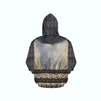 Vitezovi templari 3D tiskanih veste Muški Ženski moda svakodnevni kapuljačom hoodies ulica ogroman pulover odjeća