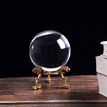 Prozirni kristalnu kuglu magija, gatanje globus oslanjanje objektiv loptu fotografija Feng Shui loptu mini stakleni balon dekoracije kuće pribor