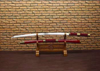 Ručni rad Smaurai mačevi katana, pravi japanski cosplay anime One Piece Zoro mač 1045 ugljični čelik oštar četiri boje