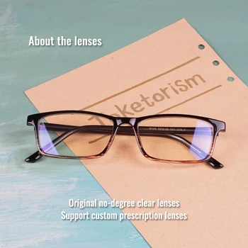 Toketorism Rectangle Gradient Okular Frames for Men Prescription Vintage Woman ' s Accesories