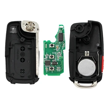 315 mhz 4 gumba keyless entry daljinski privjesku za VW za Volkswagen Touareg sa čipom ID46 3+1 gumb