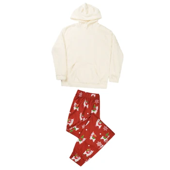 Obitelj odgovarajuće božićne pidžama set 2 komada pliš zimske tople muškarci žene Dijete Roditelj-Dijete odjeća odjeća za spavanje pidžama pidžama novi