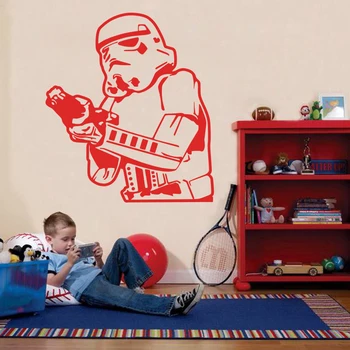 Art Design Stormtrooper Wall Sticker DIY 3D Home Decor vinil film rata zidne naljepnice za dječju sobu ili dnevni boravak