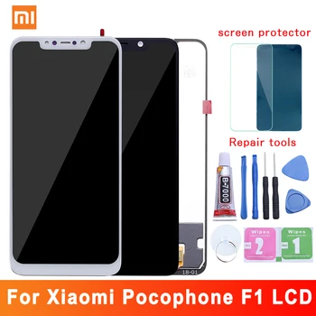 2018 originalni novi Xiaomi Pocophone F1 LCD zaslon osjetljiv na dodir digitalizator zbor za Xiaomi Pocophone F1 LCD zaslon zamjena