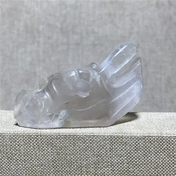 Prirodni lubanju zmaj quartz crystal uzorak ukras home dekor kamen i Kristal reiki iscjeljivanje lubanja