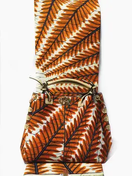 Najnovija moda afrički vosak torba setovi 3 kom./compl. Ankara vosak torba odgovarajuće 6 metara afrički pravi mekani vosak tiskane tkanine