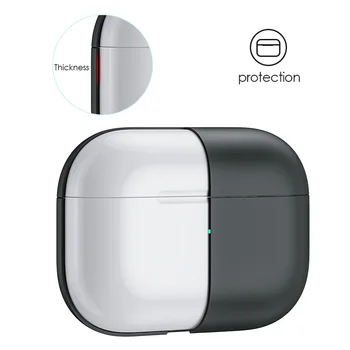 LINGCHEN torbica za slušalice AirPods Pro silikonska torbica Bežične Bluetooth slušalice za Air Pods zaštitna torbica za AirPod 3