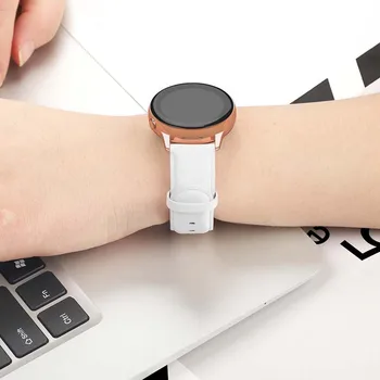 20/22 mm remen od prave kože Za Samsung Galaxy Watch Active 2 Smart Watch zamjena Kožni remen za muškarce žene