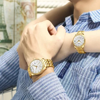 CHENXI zlatni ručni satovi muški satovi Lady Top Brand luksuznih Kvarcni ručni sat za ljubavnika moda haljina sat Relogio Masculino