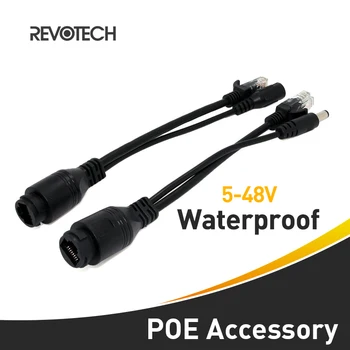 Vodootporan POE priključni kabel POE switch kabel crni POE Splitter injektora separator hrane