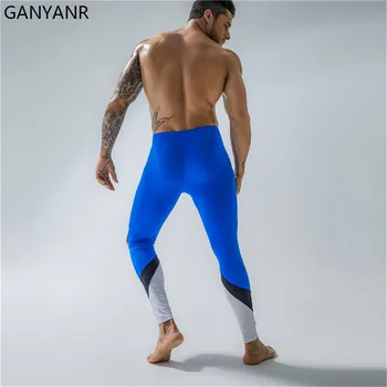 GANYANR radi hulahopke muškarci kompresije hlače, tajice teretana fitness košarka, joga Seksi pratiti nogomet vježbe zima je suha Fit