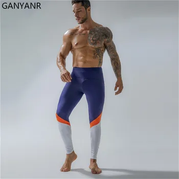 GANYANR radi hulahopke muškarci kompresije hlače, tajice teretana fitness košarka, joga Seksi pratiti nogomet vježbe zima je suha Fit