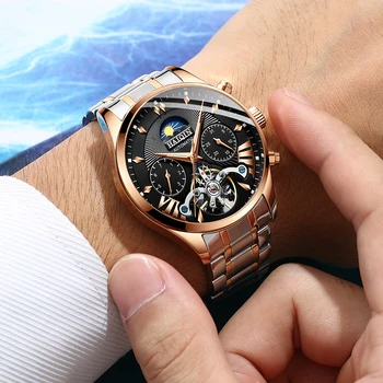 HAIQIN muški/muški satovi top brand luxury automatski/mehanička/replika satova Muški sportski ručni sat muške reloj hombre tourbillon