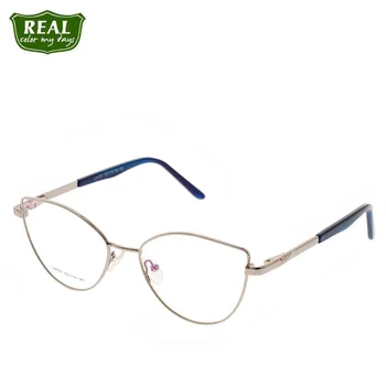 Pravi modni Cat Eye žene naočale metalnih okvira kratkovidan naočale, optički okvir za čitanje naočale full frame brand dizajner