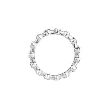 Blistave točke prsten s transparentnim CZ originalan 925 sterling srebra-nakit Besplatna dostava