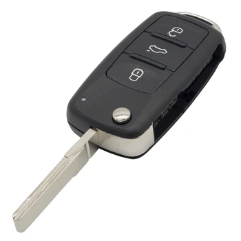 WhatsKey 3 Button Remote 434Mhz ID48 Chip Car Key za Volkswagen VW Caddy Buba Jetta Eos Golf 5K0 837 202 AD Hella 5K0837202AD