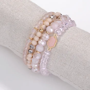 ZWPON 2020 moda klasični Crystal perle, narukvice smole Drusy Druzy Ovalni narukvica staklene perle narukvica za žene nakit