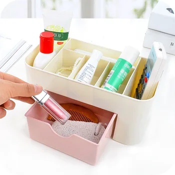 Plastične Šminka Organizatori Kutija Za Pohranu Kozmetičke Kutije Za Nakit Prikaz Box Case Desktop Make Up Container Box Organizator