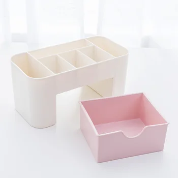 Plastične Šminka Organizatori Kutija Za Pohranu Kozmetičke Kutije Za Nakit Prikaz Box Case Desktop Make Up Container Box Organizator