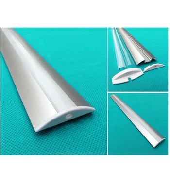 5-30 kom. / lot 40 cm 1 m led cabinet bar light, 12 mm širok rub led aluminijski profil mat prozirni poklopac, stropni profil