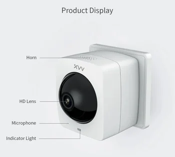 Xiaovv A1 Smart 360 panorame IP kamera HD 1080P AI Humanoid Detection Security IR Night Vision Survillance Mini CCTV Camera