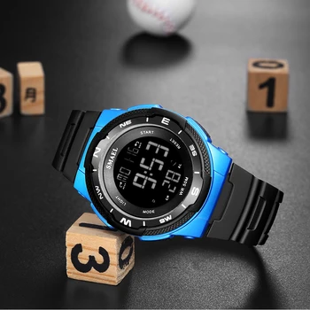 SMAEL Brand Men Outdoor Sports Watches Digital LED Military Watch muška Elektronika moderan svakodnevni ručni sat muški sat za alarm