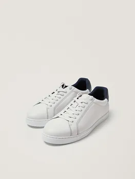 Увядшая Engleska moda jednostavan usklađivanje boja bičevati bijele cipele soft svakodnevni вулканизированная obuća Muška cipele tenisice Muške cipele osoba